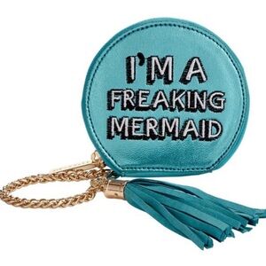 NWOT Skinnydip Mermaid Coin Purse - Blue